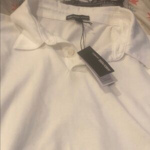 James Perse Men's Classic White Polo